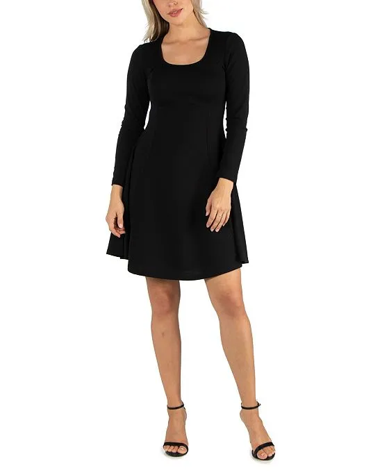 https://images.styletyx.com/images/24seven-comfort-apparel-women-s-simple-long-sleeve-knee-length-flared-dress-24seven-comfort-apparel-2392661_1.webp