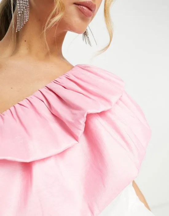 https://images.styletyx.com/images/band-of-stars-premium-one-shoulder-extreme-contrast-ruffle-detail-mini-dress-in-white-pink-band-of-stars-13237639_3.webp