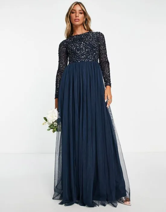 https://images.styletyx.com/images/bridesmaid-long-sleeve-maxi-tulle-dress-with-tonal-delicate-sequin-in-navy-maya-1835199_4.webp