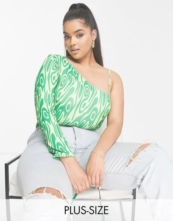 https://images.styletyx.com/images/double-layer-slinky-plunge-bodysuit-in-green-swirl-public-desire-curve-2343776_1.webp