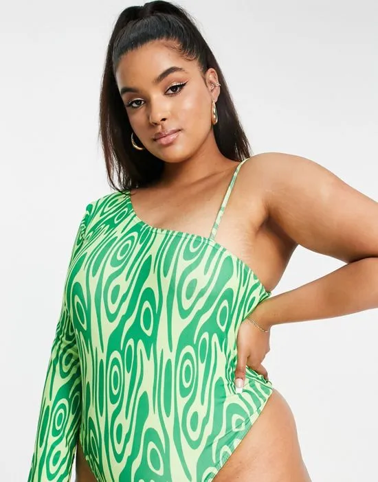 https://images.styletyx.com/images/double-layer-slinky-plunge-bodysuit-in-green-swirl-public-desire-curve-2343776_4.webp