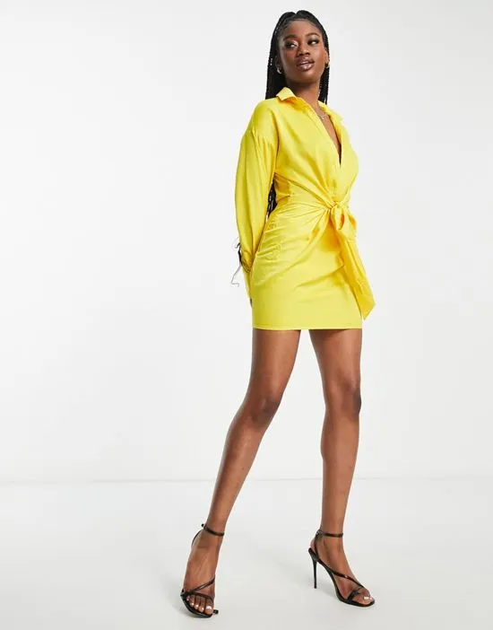 https://images.styletyx.com/images/exclusive-knot-front-shirt-dress-in-yellow-in-the-style-1836317_4.webp