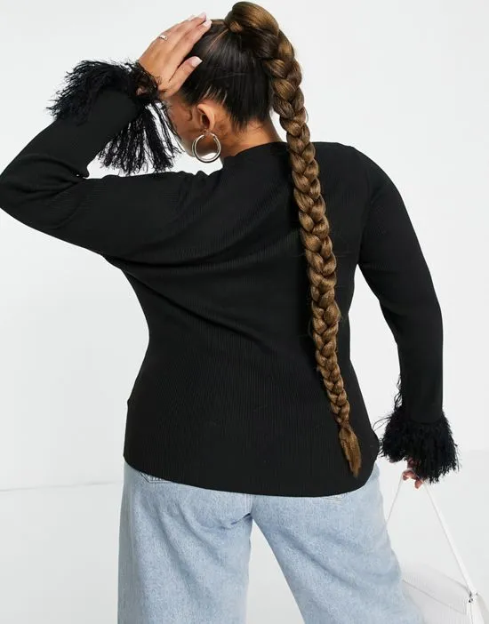 https://images.styletyx.com/images/fitted-ribbed-sweater-with-fluffy-cuffs-in-black-wednesday-s-girl-curve-2568900_4.webp