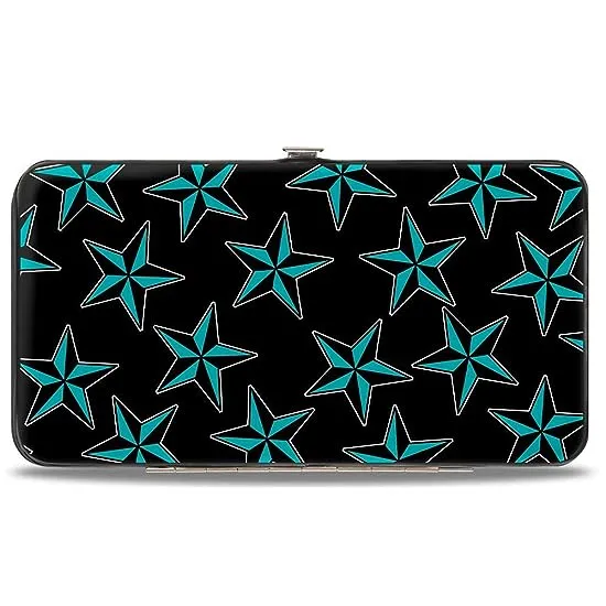 https://images.styletyx.com/images/hinge-wallet-nautical-stars-scattered-black-turquoise-buckle-down-1836636_1.webp