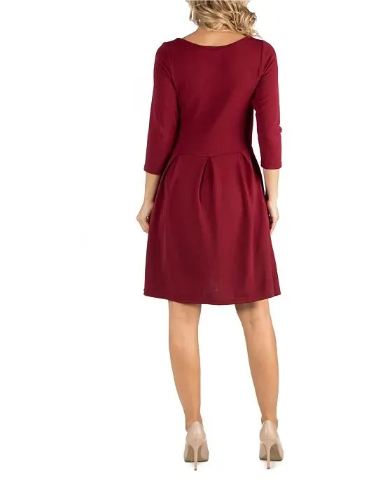 https://images.styletyx.com/images/knee-length-fit-n-flare-maternity-dress-with-pockets-24seven-comfort-apparel-13689369_3.webp