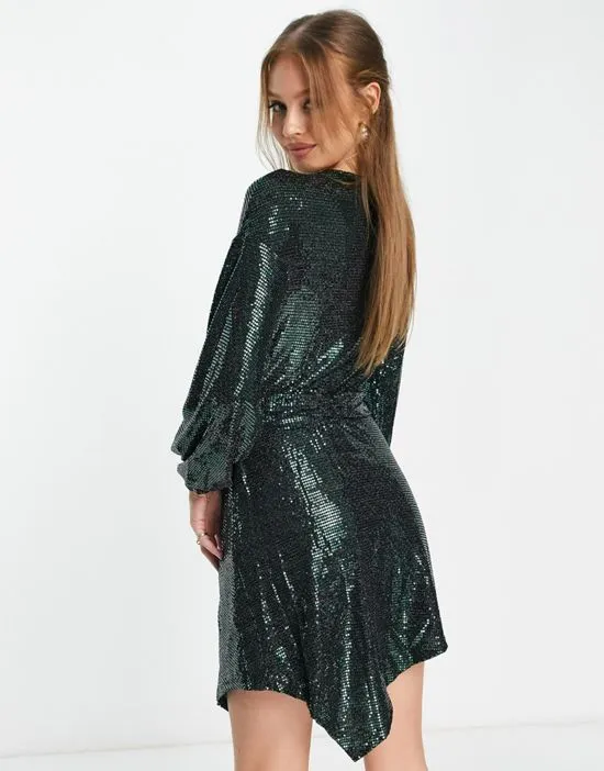 https://images.styletyx.com/images/knot-front-embellished-mini-dress-in-emerald-green-ever-new-3080490_2.webp