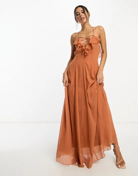 https://images.styletyx.com/images/lace-up-ruffle-cami-maxi-dress-with-flare-in-rust-asos-design-153181481_4.webp