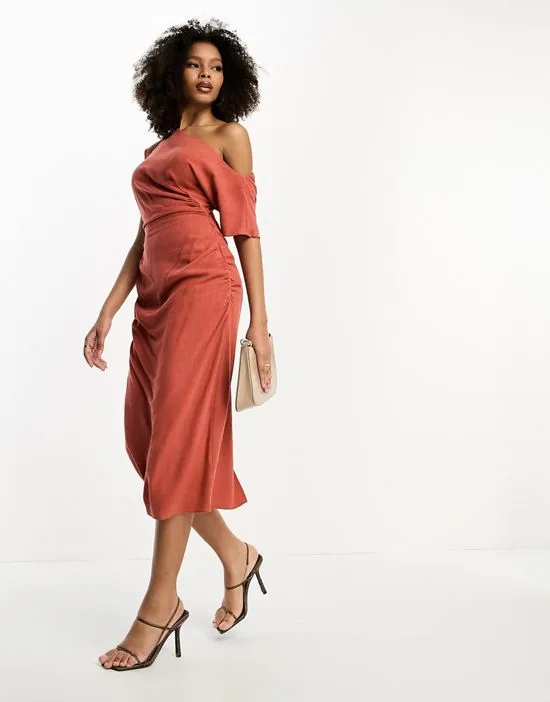 https://images.styletyx.com/images/linen-fallen-shoulder-ruched-midi-dress-in-rust-asos-design-873869887_4.webp