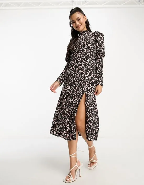 https://images.styletyx.com/images/midi-dress-with-ruched-sleeves-in-black-floral-ax-paris-13240725_3.webp