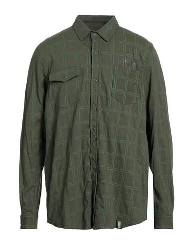 https://images.styletyx.com/images/military-green-plain-weave-checked-shirt-ciesse-piumini-3352317_1.webp