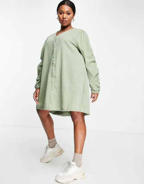https://images.styletyx.com/images/mini-dress-with-button-front-in-khaki-missguided-plus-1816143_4.webp