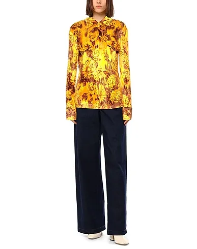 https://images.styletyx.com/images/ocher-chenille-floral-shirts-blouses-kwaidan-editions-296645_2.webp
