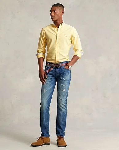 https://images.styletyx.com/images/polo-ralph-lauren-custom-fit-oxford-shirt-yellow-men-s-solid-color-shirt-ralph-lauren-1473627_4.webp