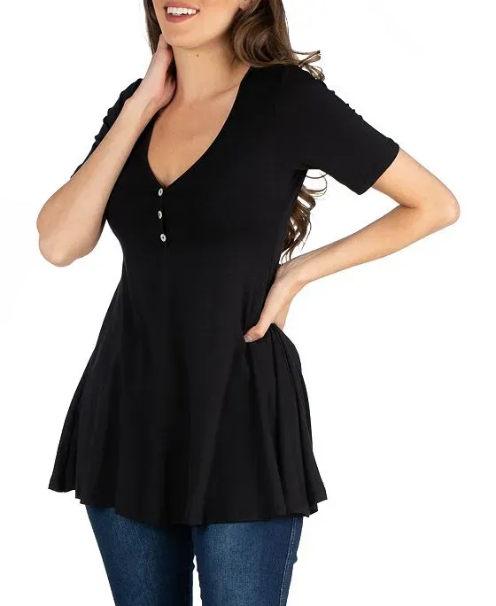https://images.styletyx.com/images/quarter-sleeve-tunic-top-with-button-detail-24seven-comfort-apparel-1889846_2.webp