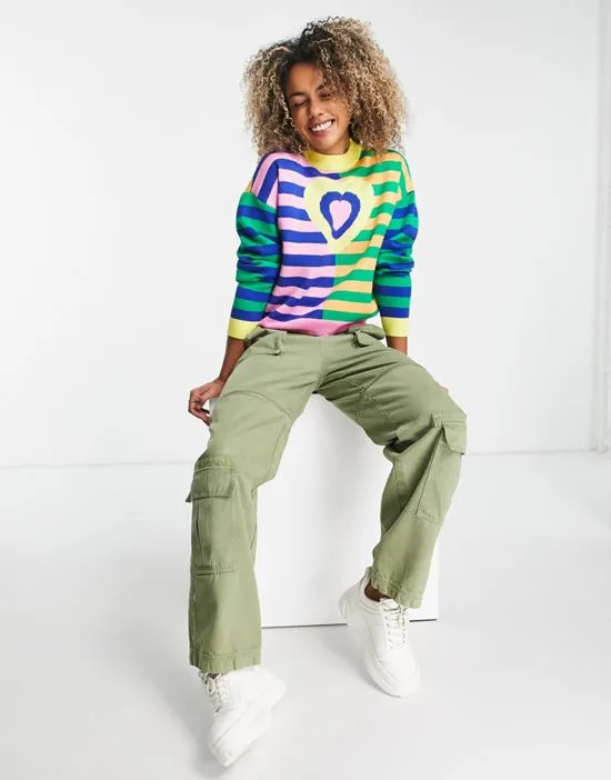 https://images.styletyx.com/images/relaxed-boxy-knit-sweater-in-mix-stripe-print-with-heart-graphic-daisy-street-2709856_2.webp