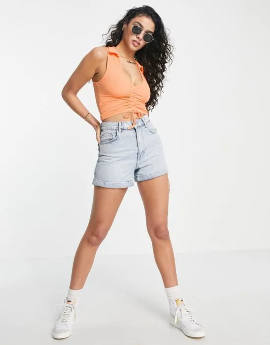 https://images.styletyx.com/images/ruched-front-collared-tank-top-in-orange-new-look-1898454_4.webp