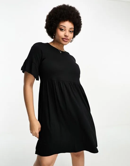 https://images.styletyx.com/images/ruffle-sleeve-smock-mini-dress-in-black-yours-1841133353_4.webp