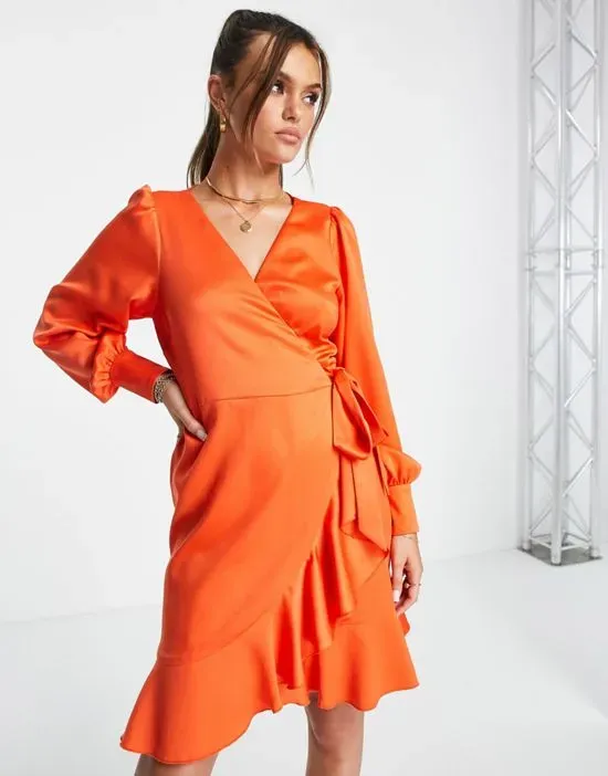 https://images.styletyx.com/images/ruffle-wrap-satin-mini-dress-in-tangerine-style-cheat-1831212_1.webp