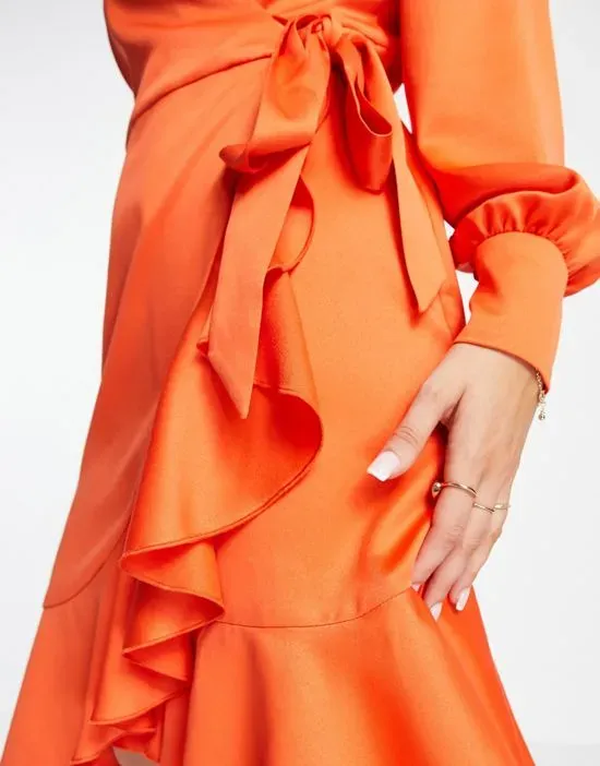https://images.styletyx.com/images/ruffle-wrap-satin-mini-dress-in-tangerine-style-cheat-1831212_3.webp