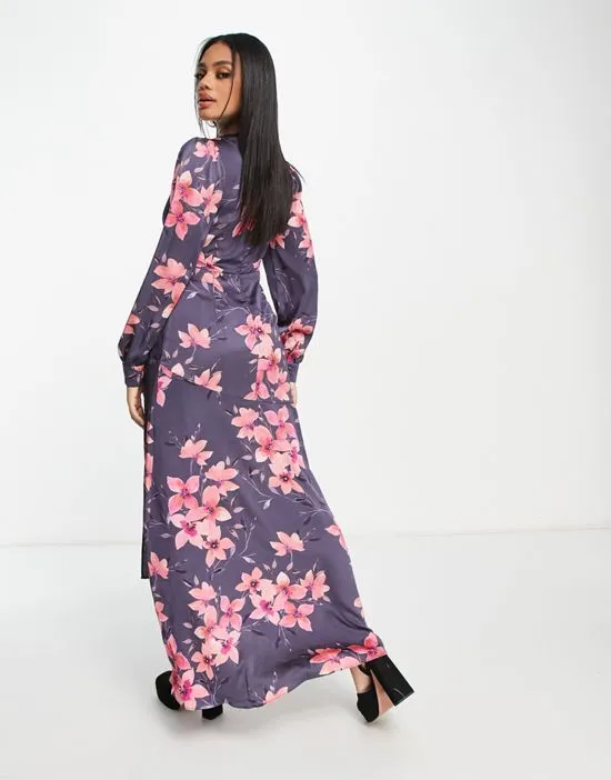 https://images.styletyx.com/images/satin-maxi-dress-with-split-in-scattered-dark-gray-floral-liquorish-13333850_2.webp