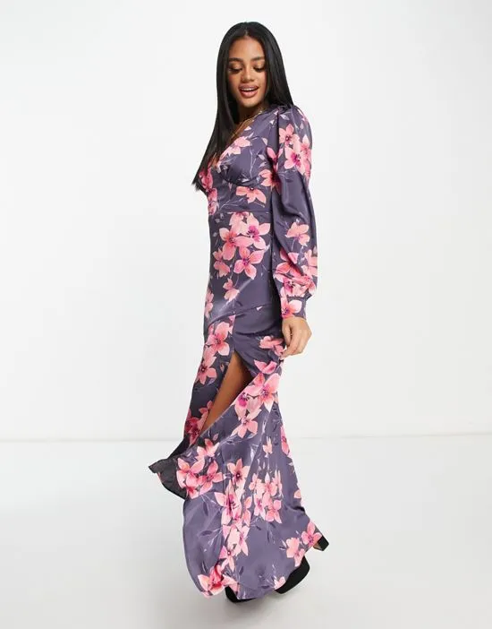 https://images.styletyx.com/images/satin-maxi-dress-with-split-in-scattered-dark-gray-floral-liquorish-13333850_4.webp