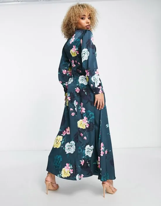 https://images.styletyx.com/images/satin-maxi-dress-with-waist-detail-and-keyhole-front-in-teal-floral-liquorish-13431895_2.webp