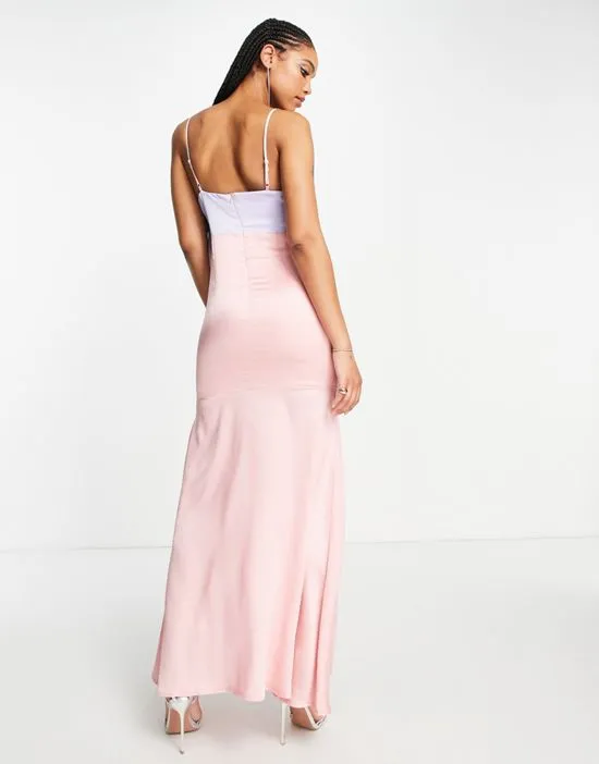 https://images.styletyx.com/images/satin-twist-front-maxi-dress-with-split-color-block-blue-and-pink-liquorish-2504674_2.webp