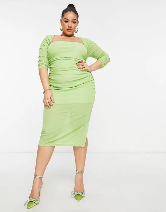 https://images.styletyx.com/images/square-neck-ruched-side-midi-dress-in-sap-green-the-frolic-plus-12999313_1.webp