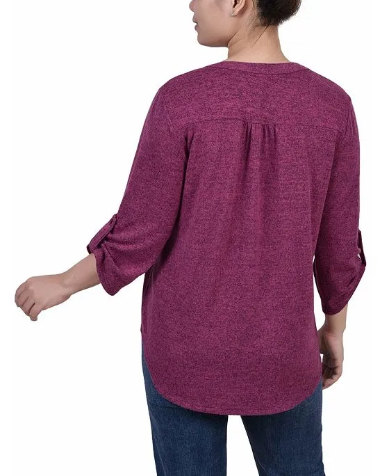 https://images.styletyx.com/images/women-s-3-4-roll-tab-sleeve-y-neck-top-ny-collection-13689393_2.webp