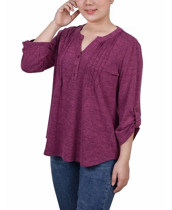 https://images.styletyx.com/images/women-s-3-4-roll-tab-sleeve-y-neck-top-ny-collection-13689393_3.webp