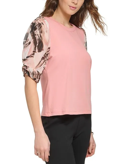 https://images.styletyx.com/images/women-s-chiffon-twist-sleeve-seamed-back-crewneck-top-dkny-13058117_3.webp
