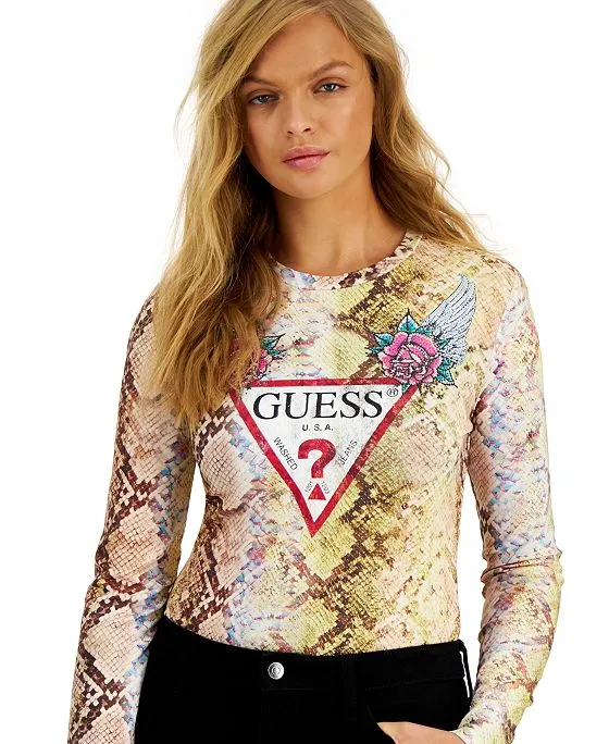 https://images.styletyx.com/images/women-s-long-sleeve-logo-snake-print-bodysuit-guess-12924945_3.webp