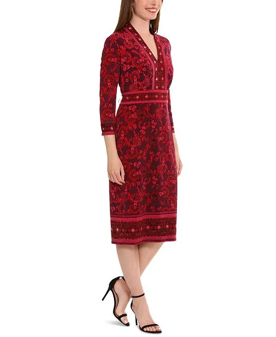 https://images.styletyx.com/images/women-s-placed-print-3-4-sleeve-jersey-sheath-dress-london-times-1908767547_3.webp