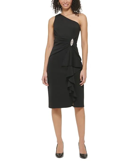 https://images.styletyx.com/images/women-s-pleated-waist-ruffled-sheath-dress-jessica-howard-13424812_1.webp