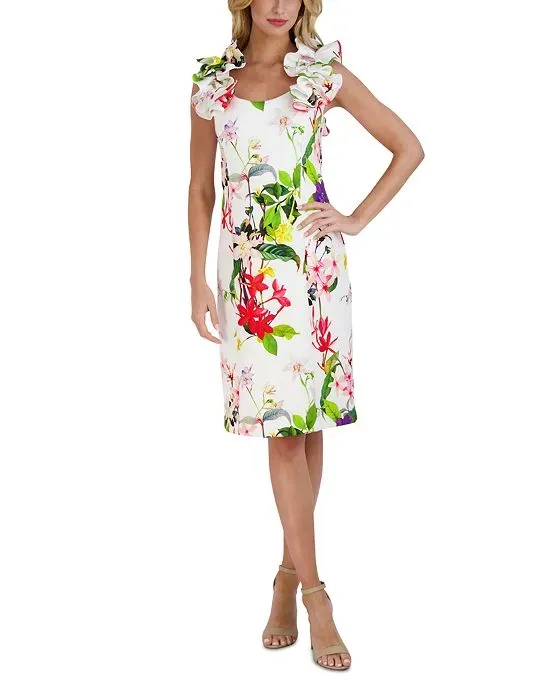 https://images.styletyx.com/images/women-s-printed-ruffle-shoulder-sheath-dress-donna-ricco-13354405_1.webp