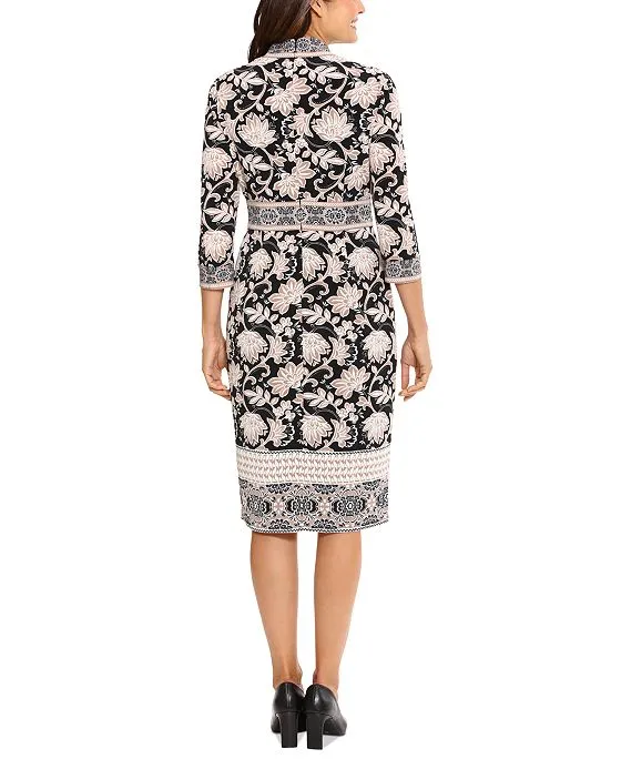 https://images.styletyx.com/images/women-s-printed-v-neck-3-4-sleeve-sheath-dress-london-times-1910007269_2.webp