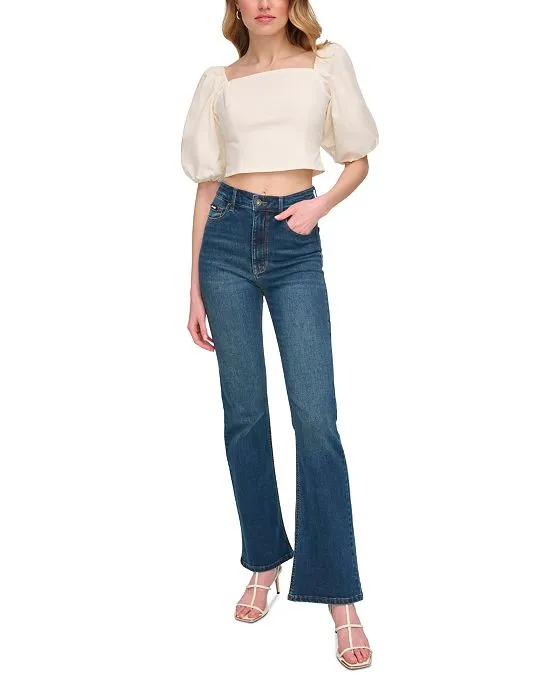 https://images.styletyx.com/images/women-s-short-sleeve-poplin-crop-top-dkny-1043063344_4.webp