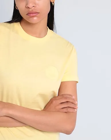 https://images.styletyx.com/images/yellow-jersey-basic-t-shirt-np-smiley-logo-t-shirt-ninety-percent-1332372_4.webp